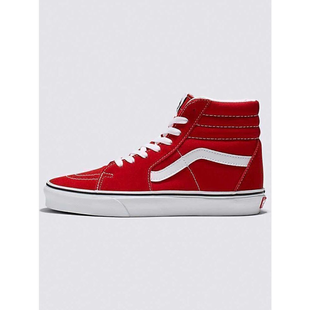 VANS Kids’s US13.5 Red Classic Sk8-Hi® High-Top Sneakers Shoes